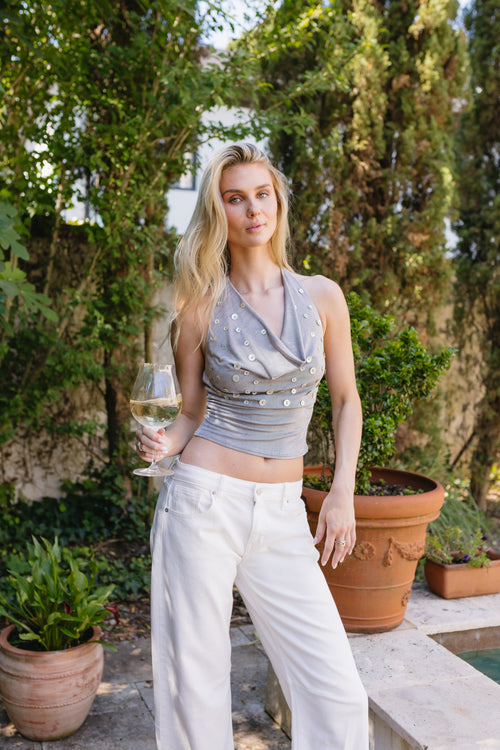 Cute As A Button Top