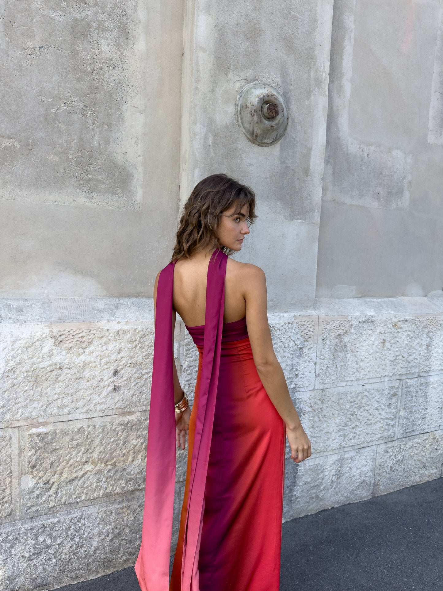 Vivia Scarf Dress — Aurora