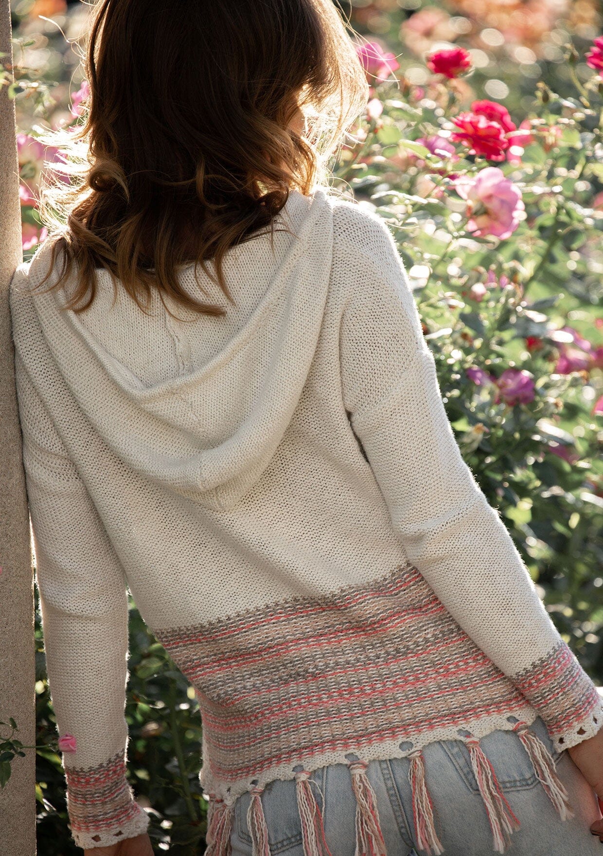 Boho Beach Fringe Sweater