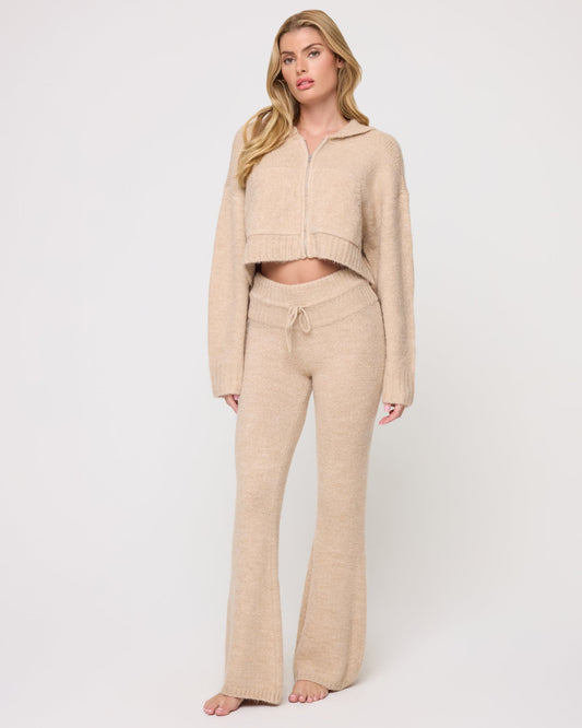 Jet Set Pant - Heather Oatmeal