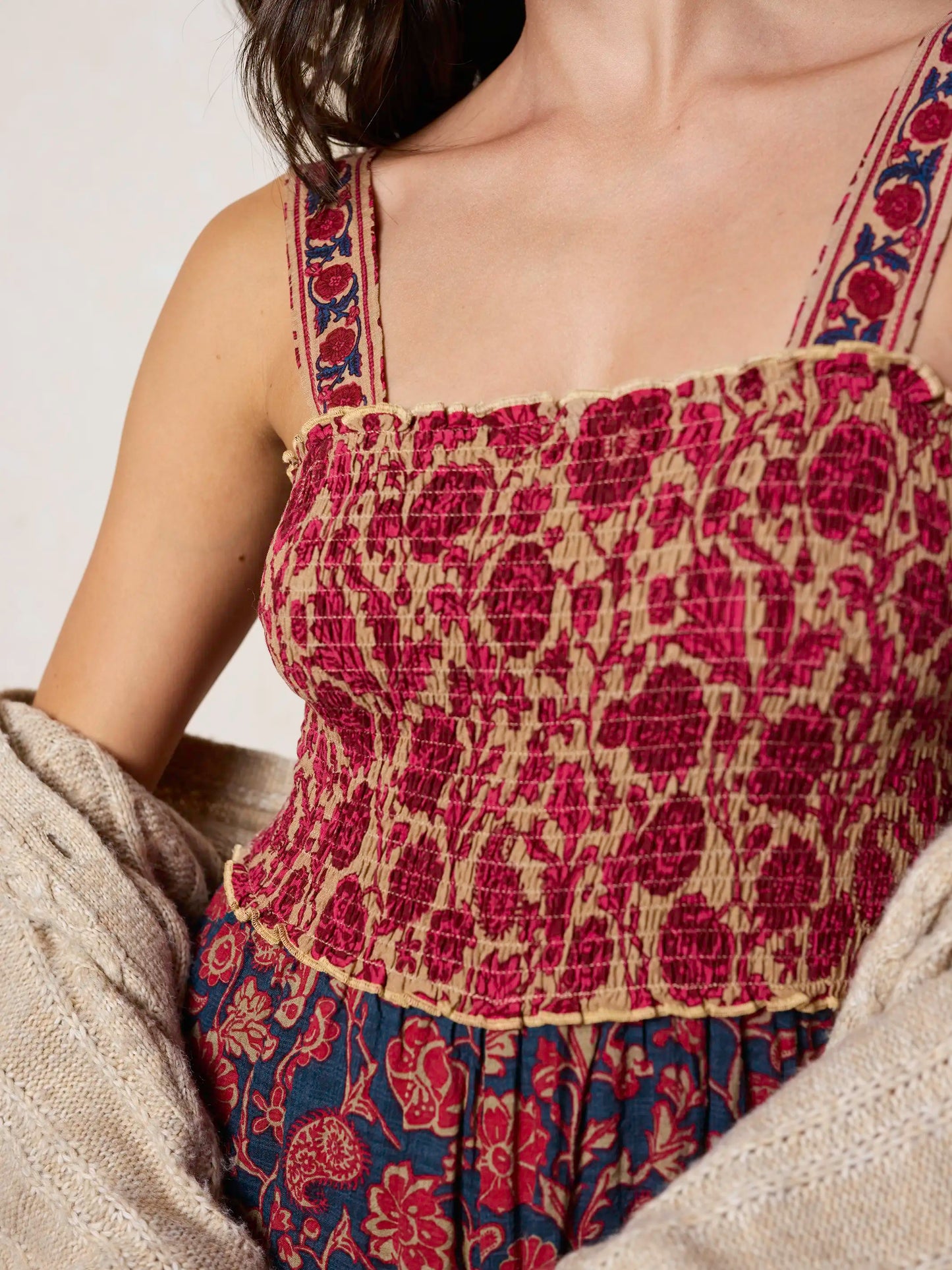 Sedona Jumpsuit - Ornate Paisley Navy