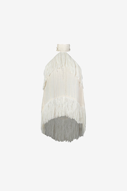 Jones Fringe Top — Ivory