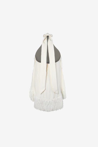 Jones Fringe Top — Ivory
