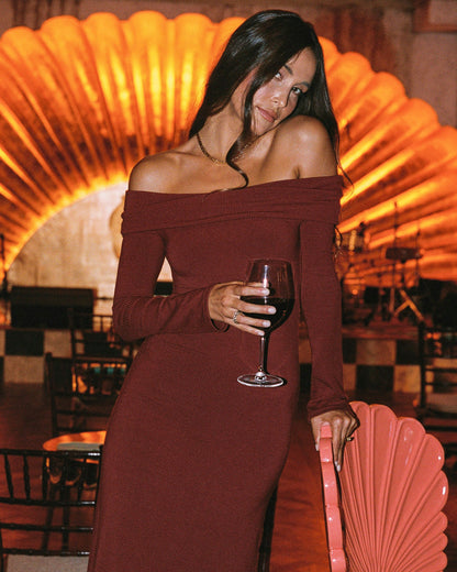 Carrie Dress - Sangria