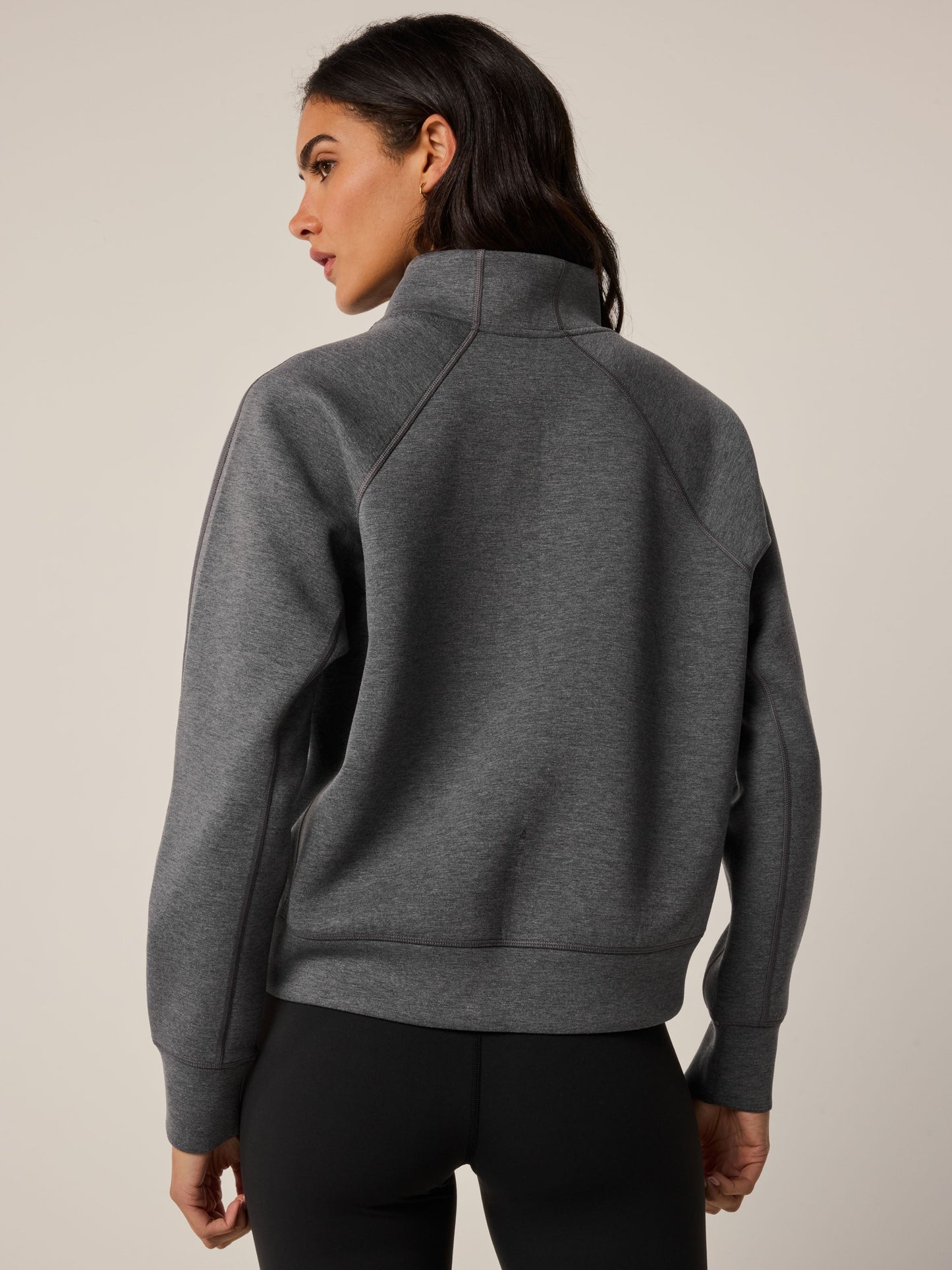 Kristina Melange Half-Zip Sweatshirt