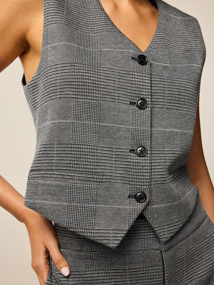 Glen Plaid Vest