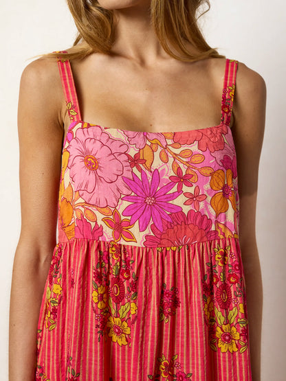 Patricia Maxi Dress - Jaipur Stripe Pink