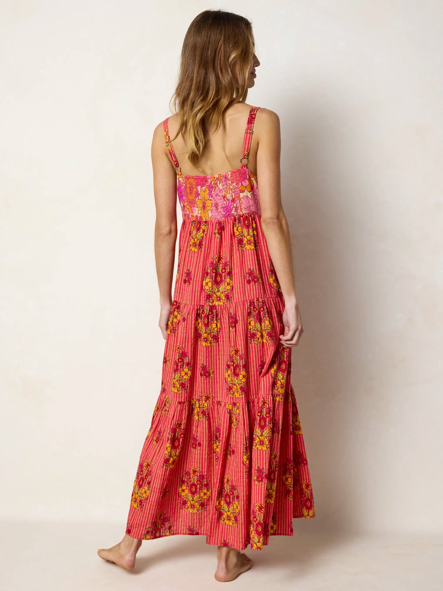 Patricia Maxi Dress - Jaipur Stripe Pink