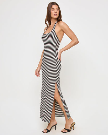 London Dress - See Both Sides Stripe