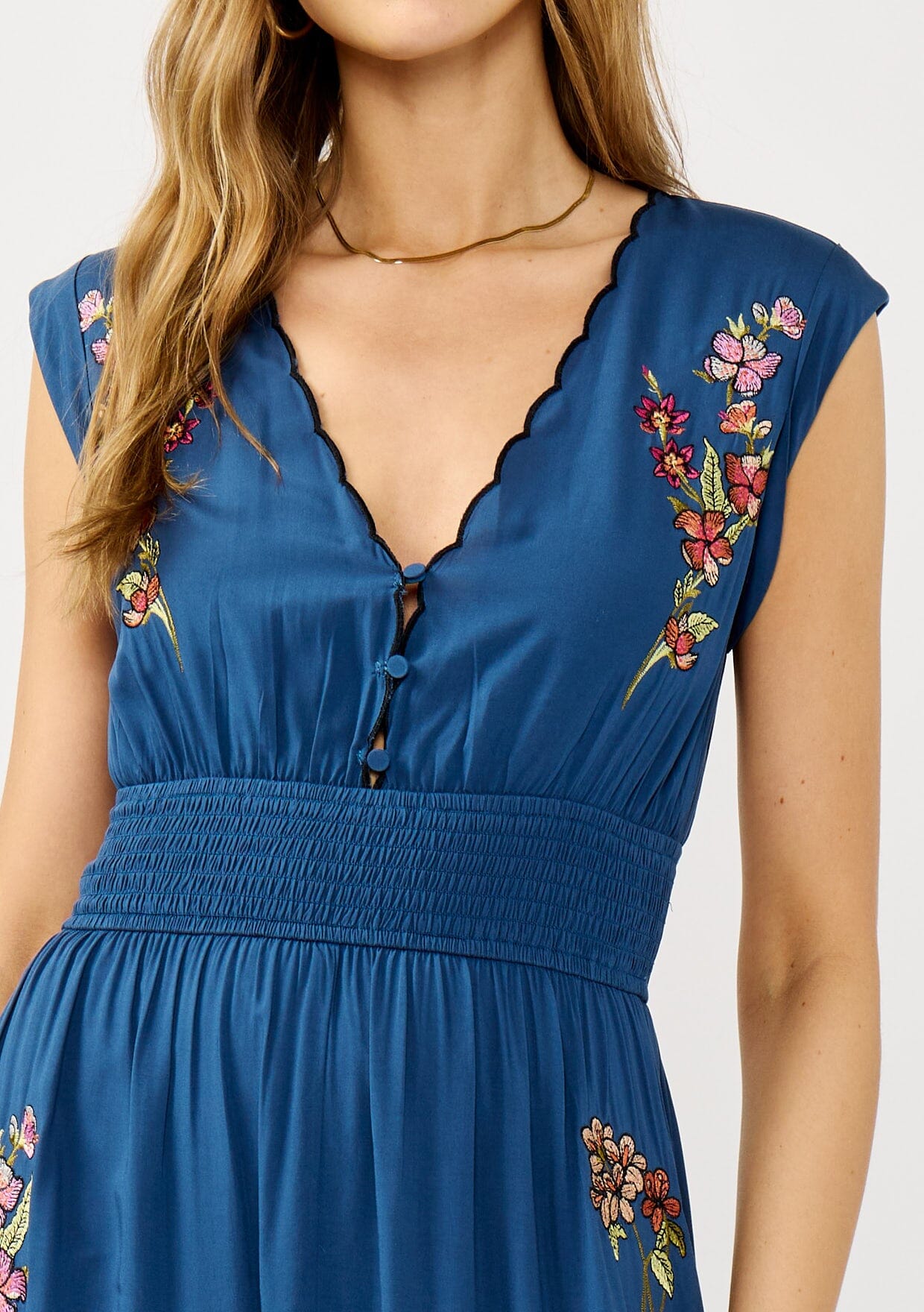 Darcey Embroidered Maxi Dress