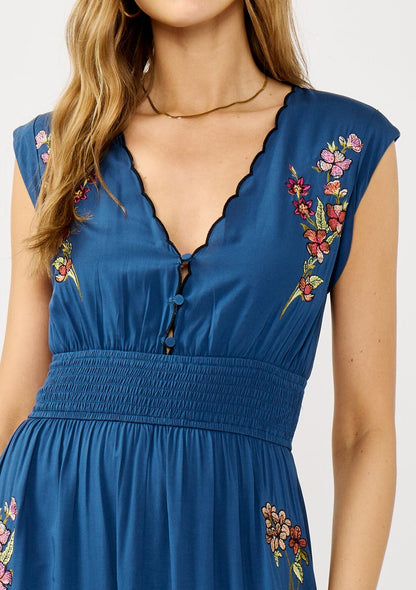 Darcey Embroidered Maxi Dress