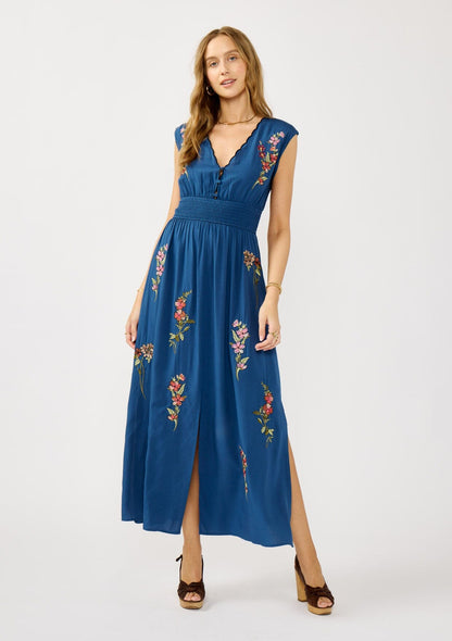 Darcey Embroidered Maxi Dress