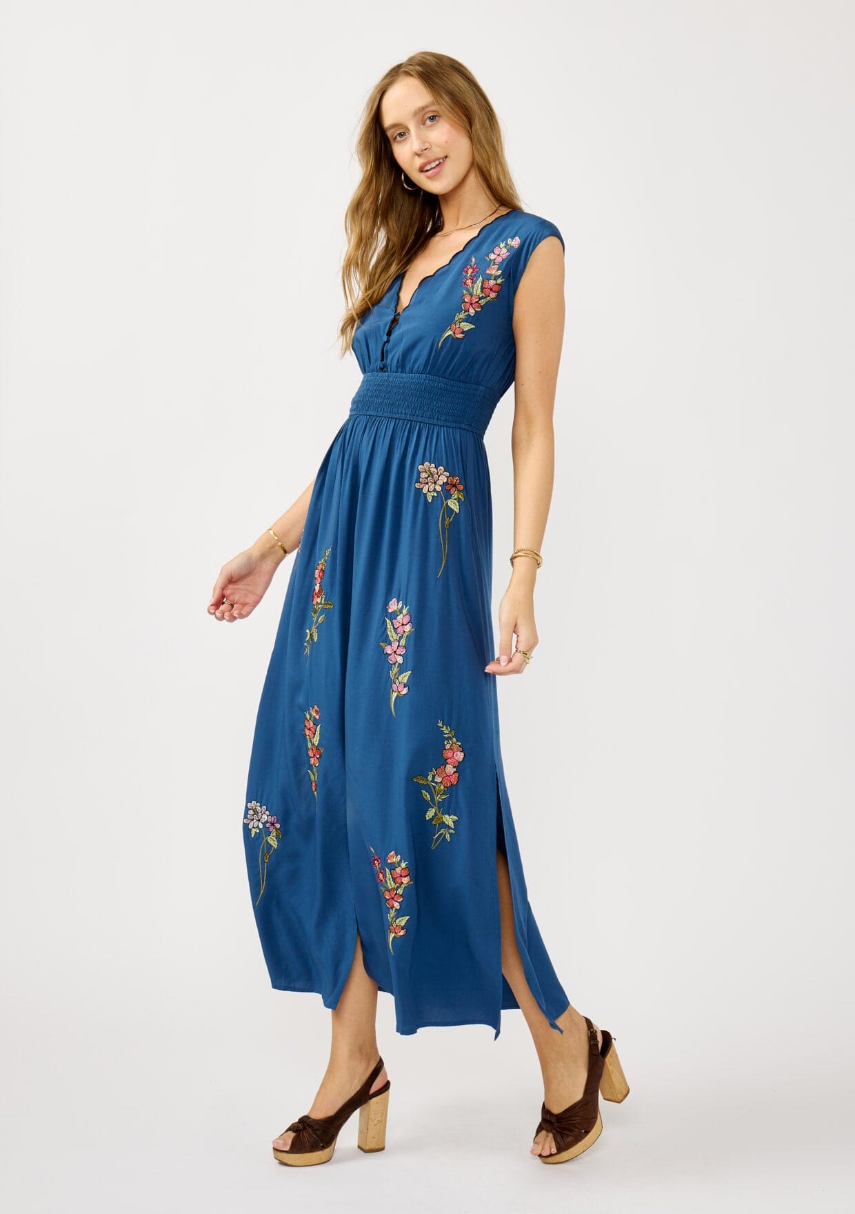 Darcey Embroidered Maxi Dress