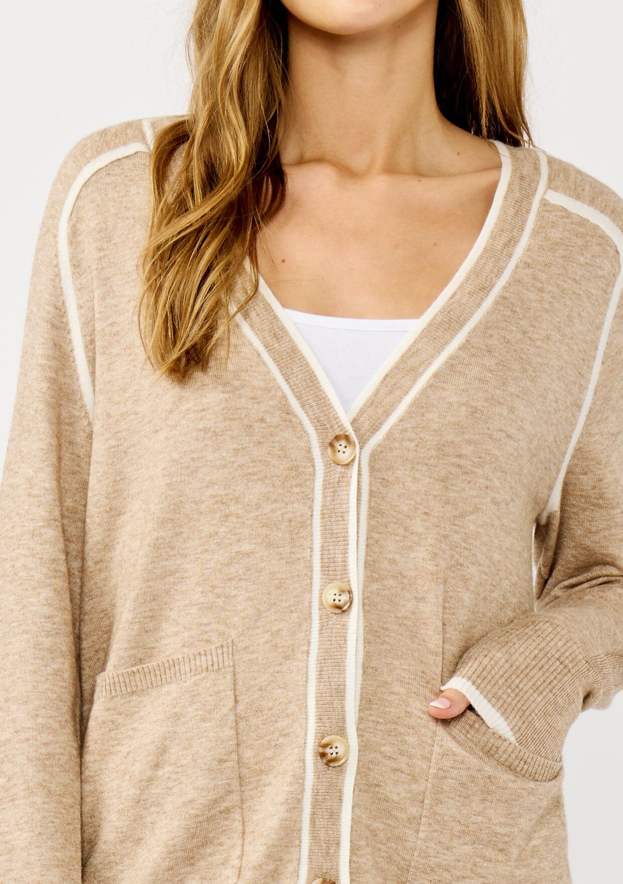 Melly Border Striped Cardigan