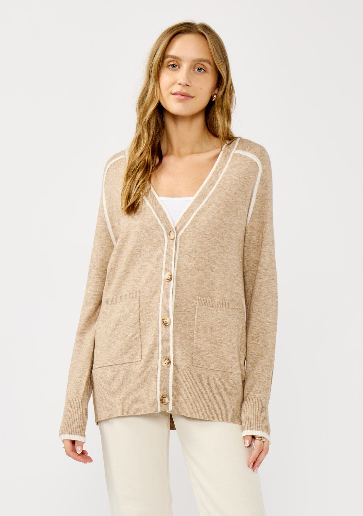 Melly Border Striped Cardigan
