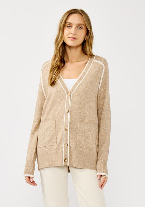 Melly Border Striped Cardigan