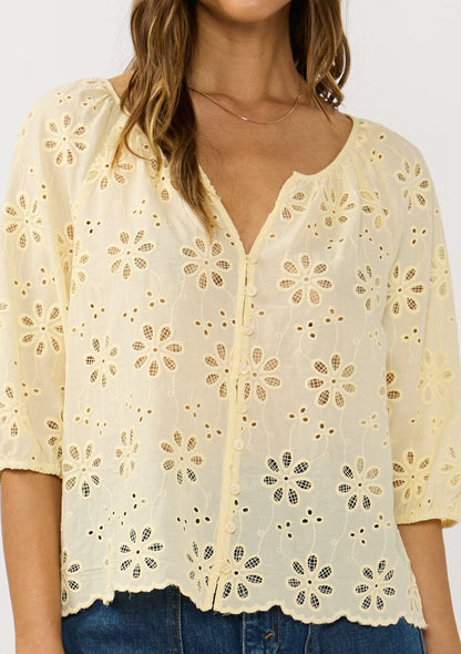 Nina Eyelet Top