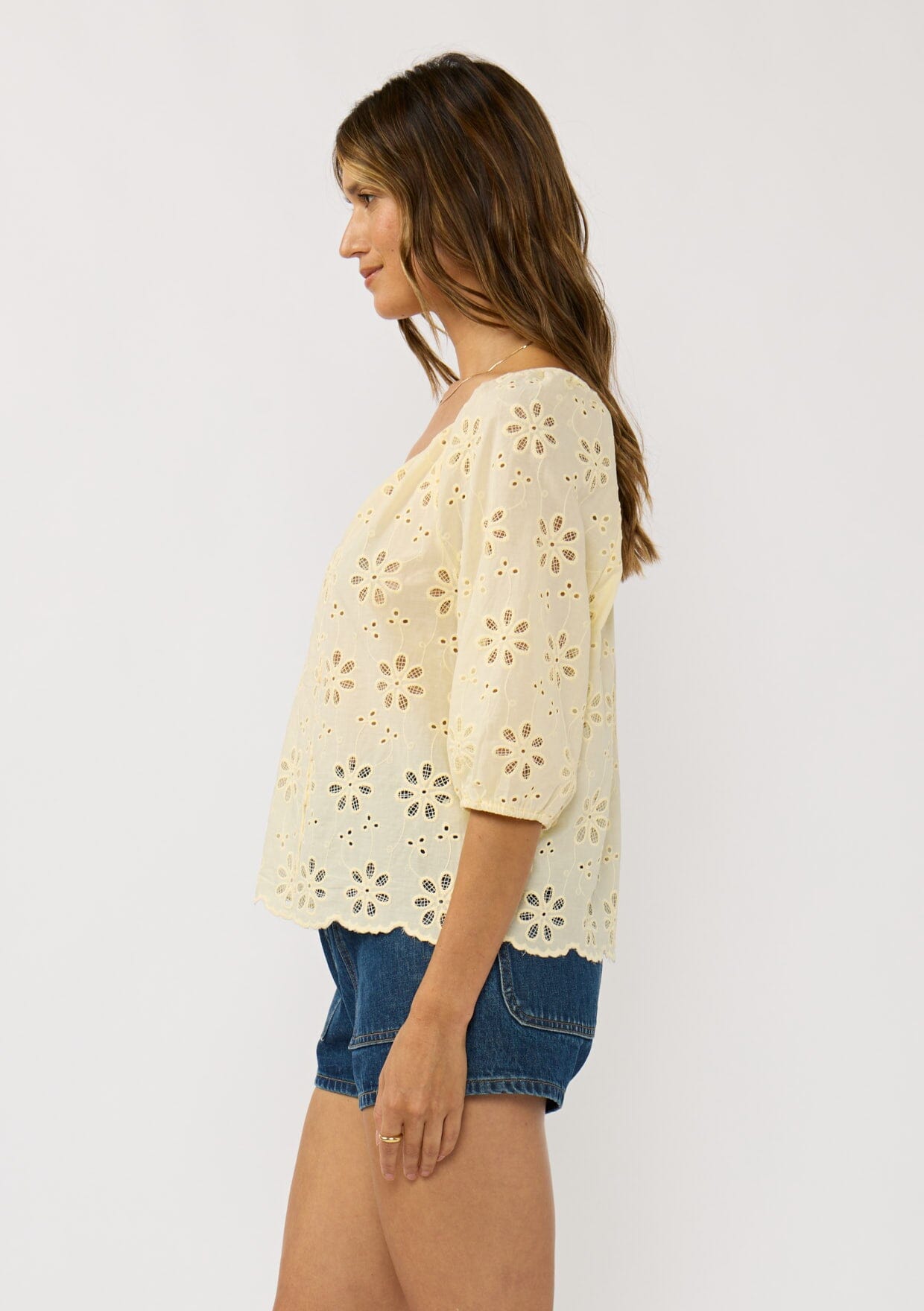 Nina Eyelet Top