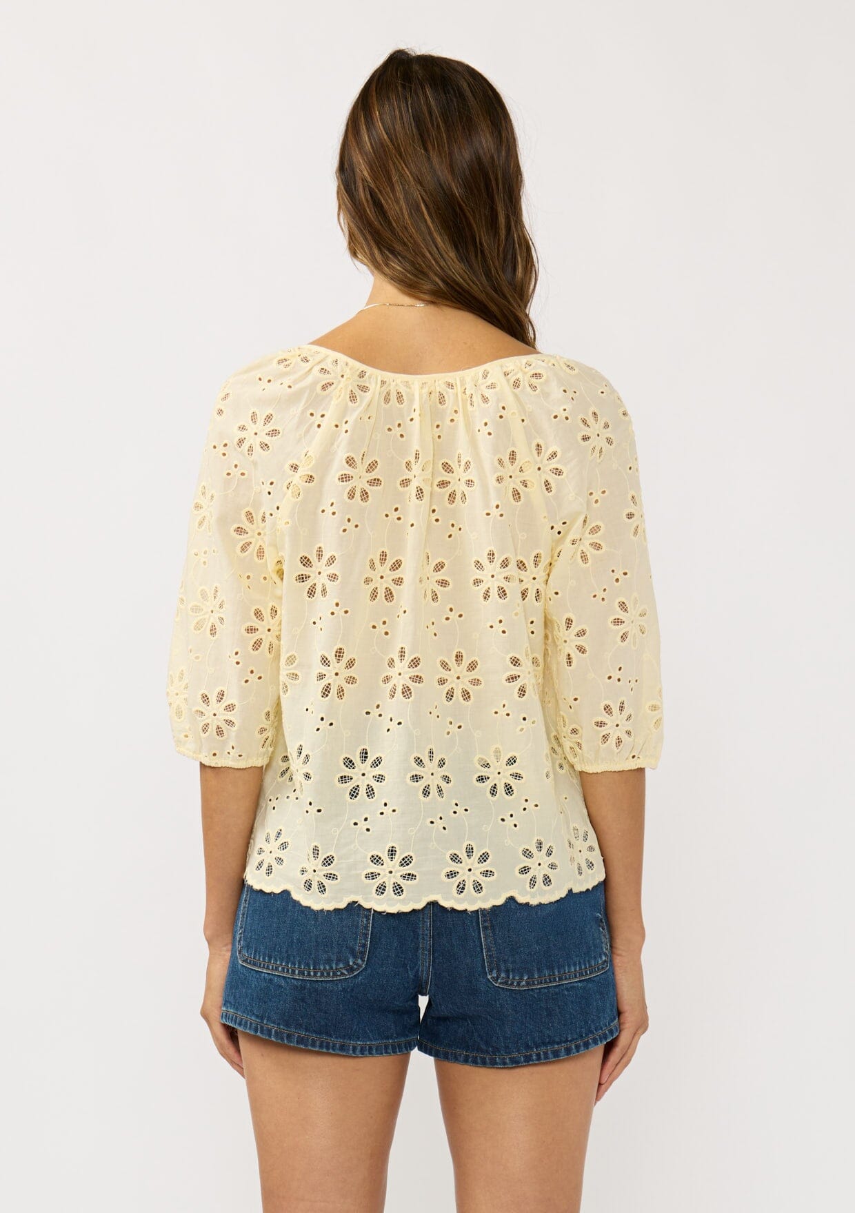 Nina Eyelet Top