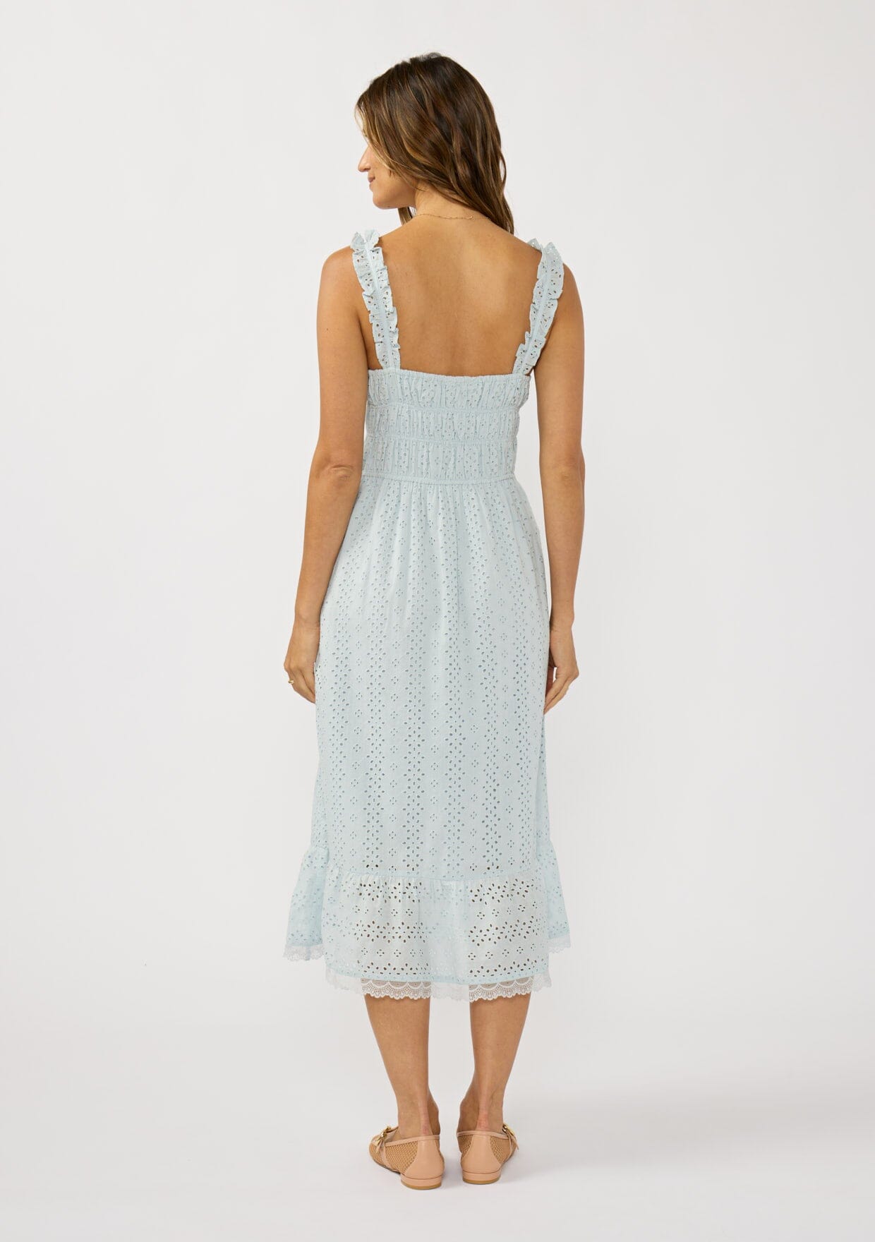 Lauren Eyelet Midi Dress