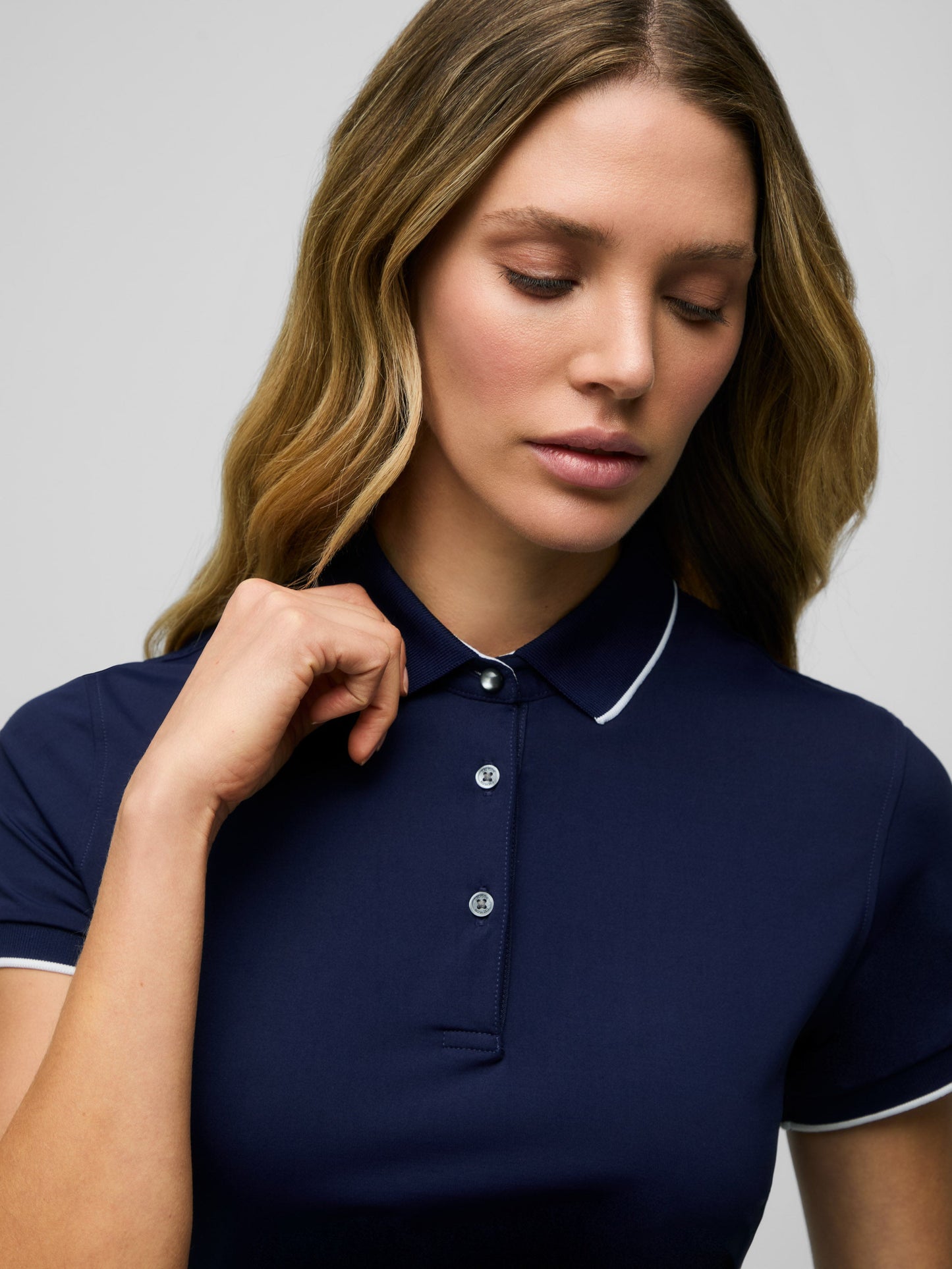 Scarlett Cropped Short Sleeve Polo