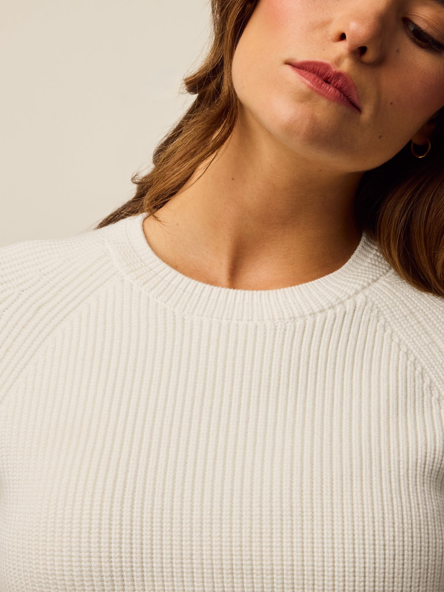 Athena Cropped Crewneck Sweater