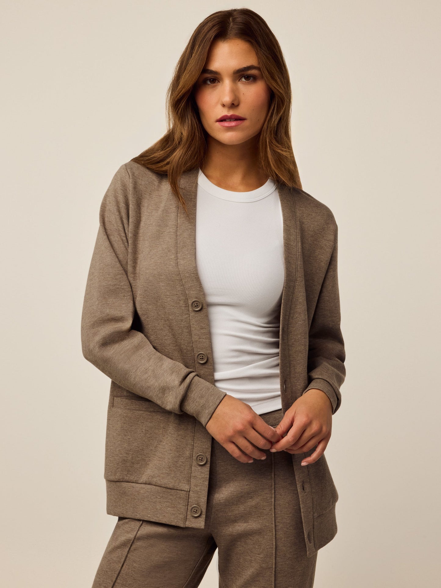 Ojai Button-Down Cardigan Sweatshirt
