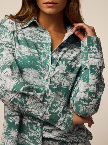 Huntress Toile Ashe Button-Down