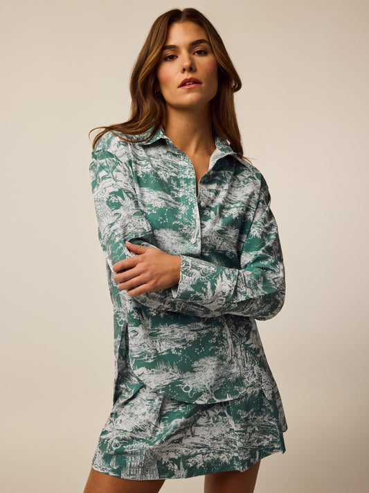 Huntress Toile Ashe Button-Down
