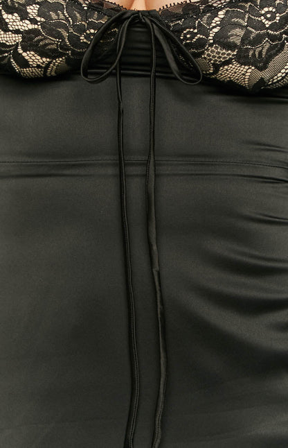 Layla Black Long Sleeve Mini Dress