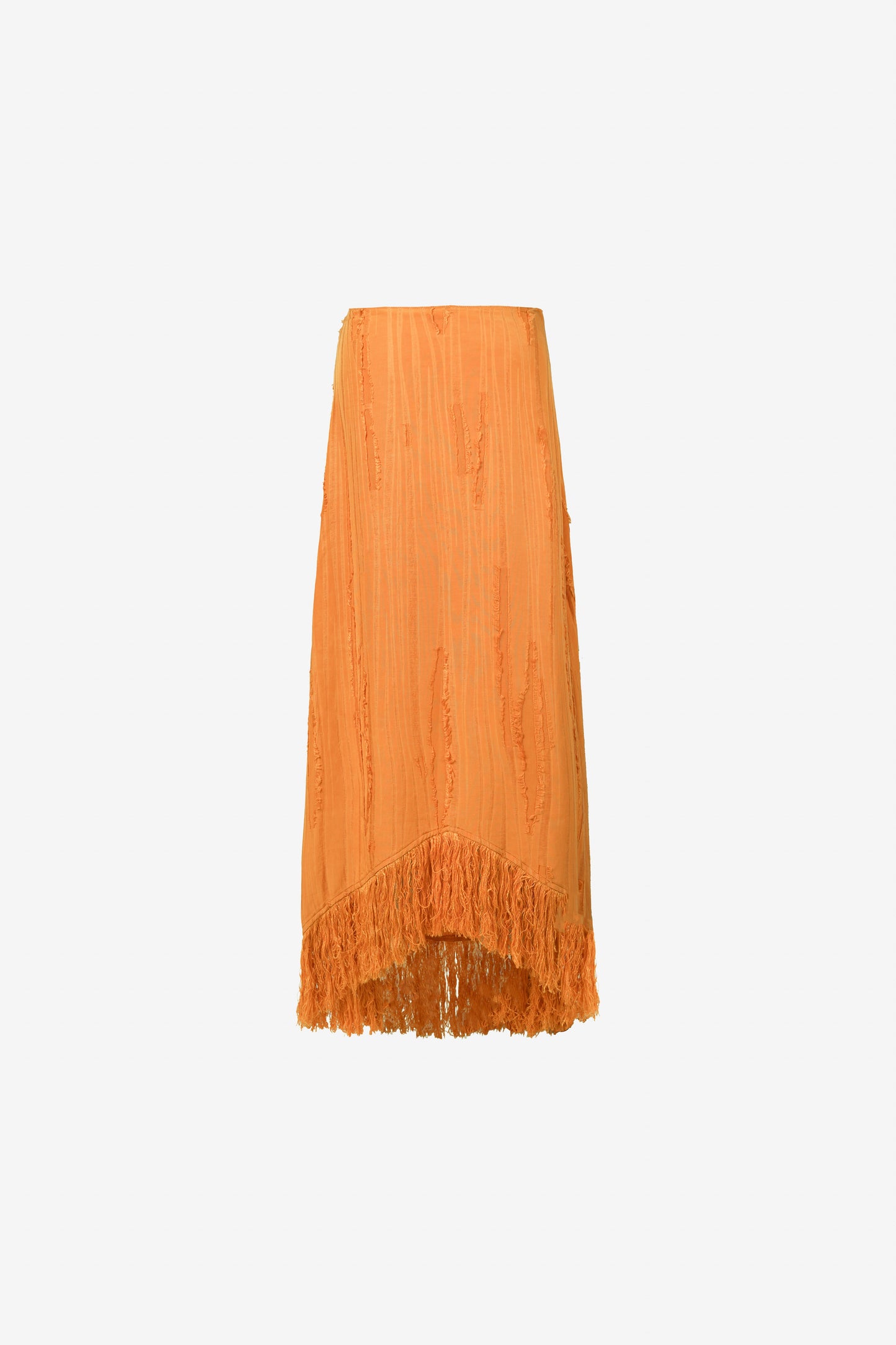 Lennie Fringe Skirt — Orange