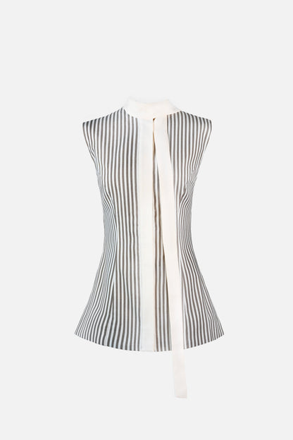 Lila Linen Scarf Top