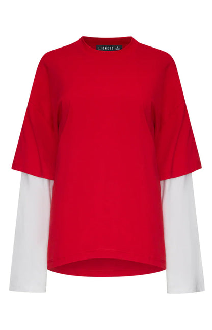 Lioness Bottega Crimson Layered Shirt
