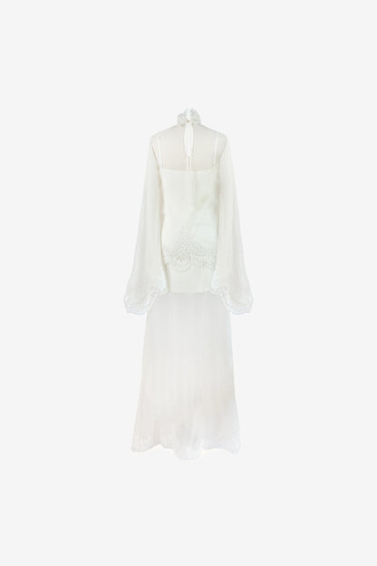 Liz Organza Dress — Ivory
