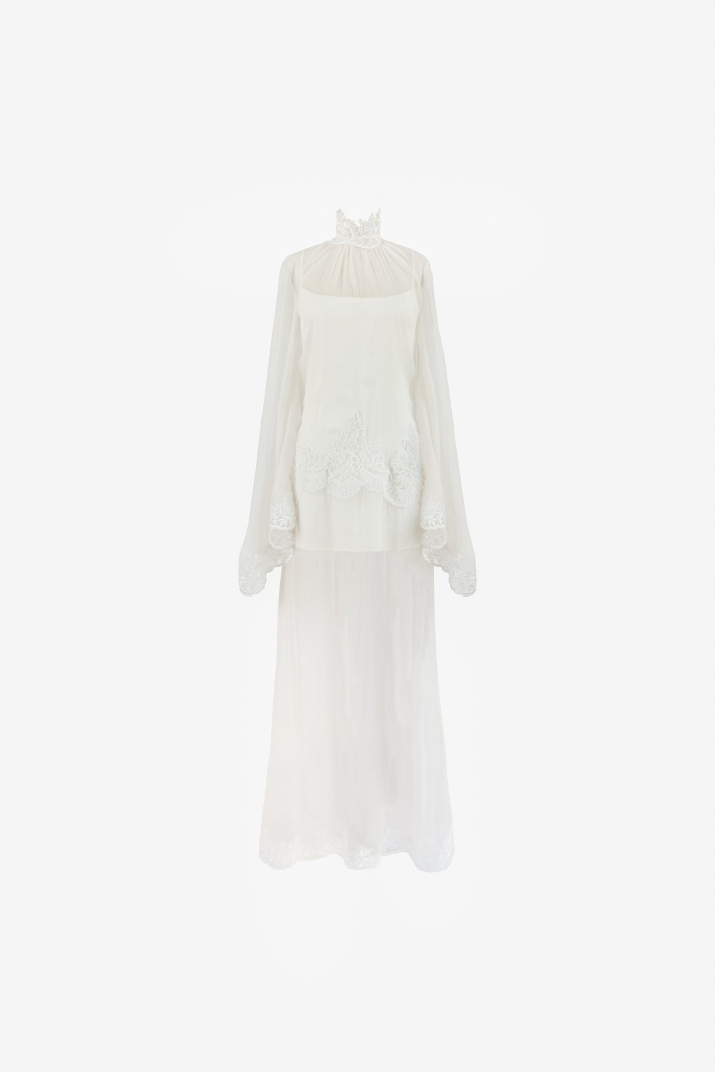 Liz Organza Dress — Ivory