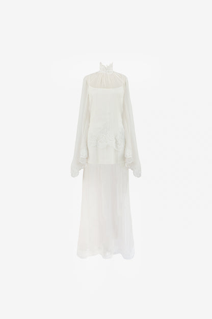 Liz Organza Dress — Ivory