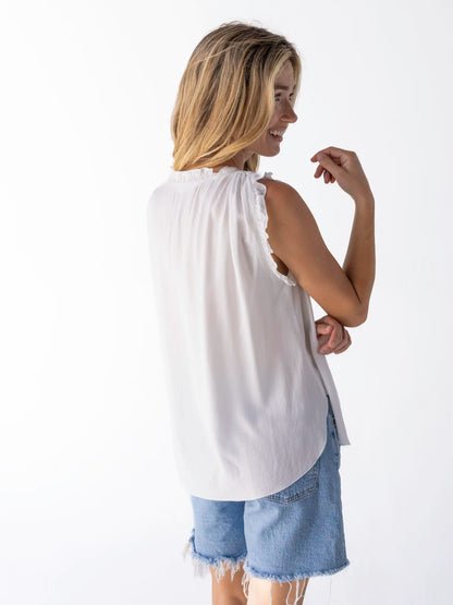 Ramona Sleeveless Top - White