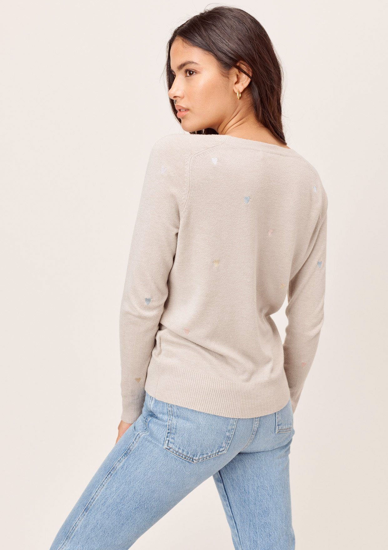 Heart Eyes Embroidered Sweater