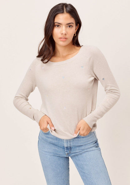 Heart Eyes Embroidered Sweater