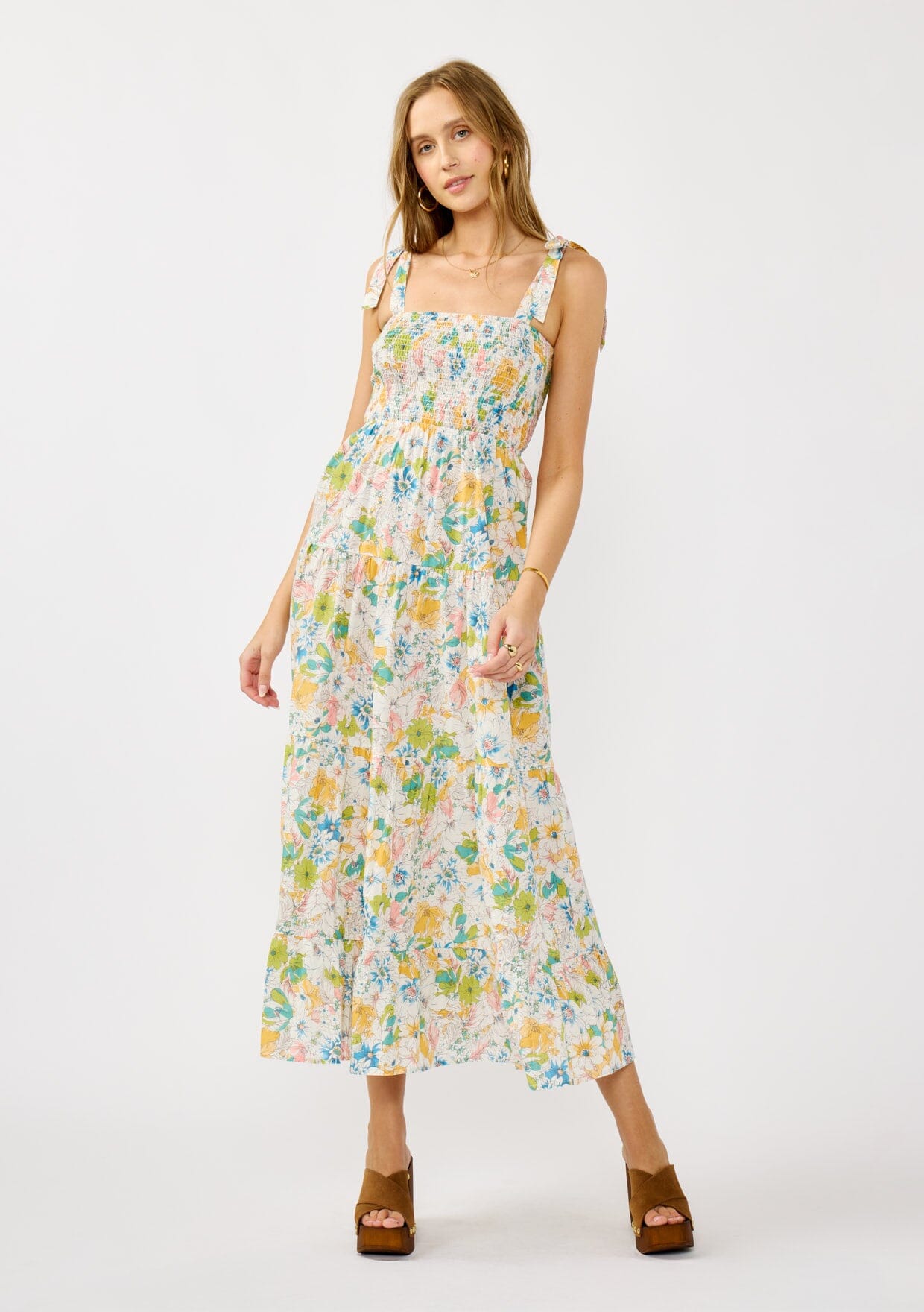 Morning Meadow Smocked Maxi Dress