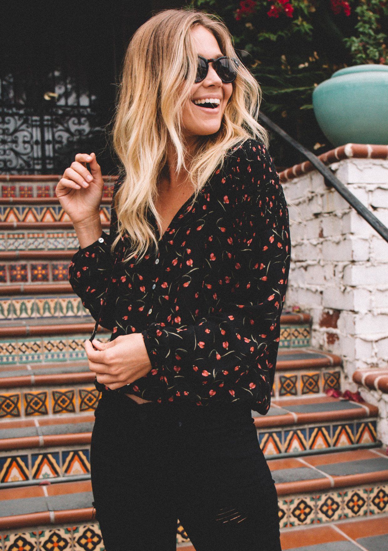 Kenzie Tulip Printed Top