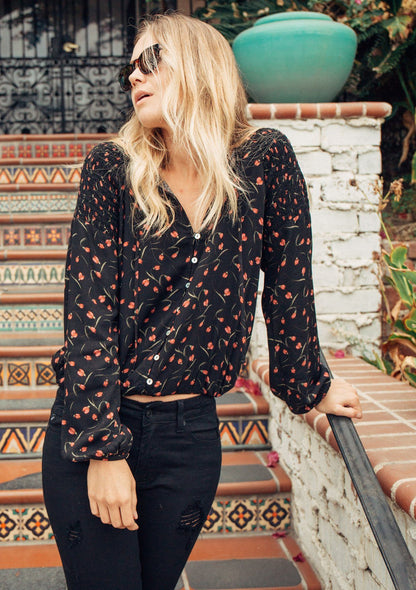Kenzie Tulip Printed Top