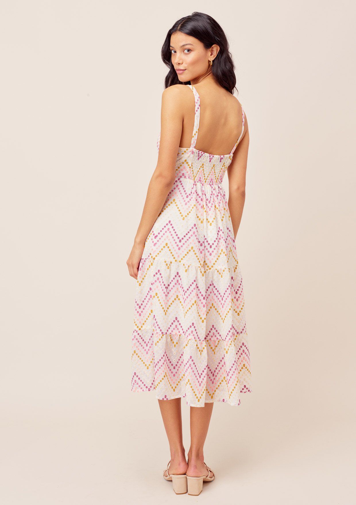 Farrah Chevron Striped Dress