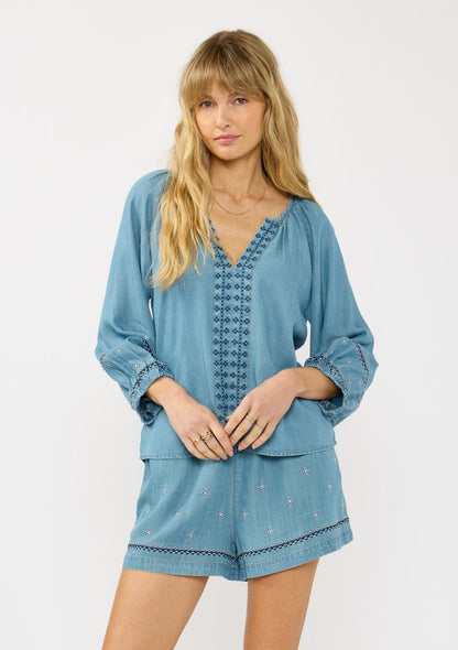 Terra Embroidered Short