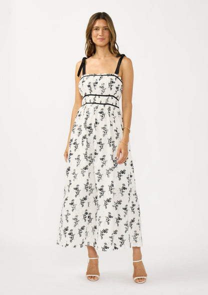 Nola Eyelet Midi Dress