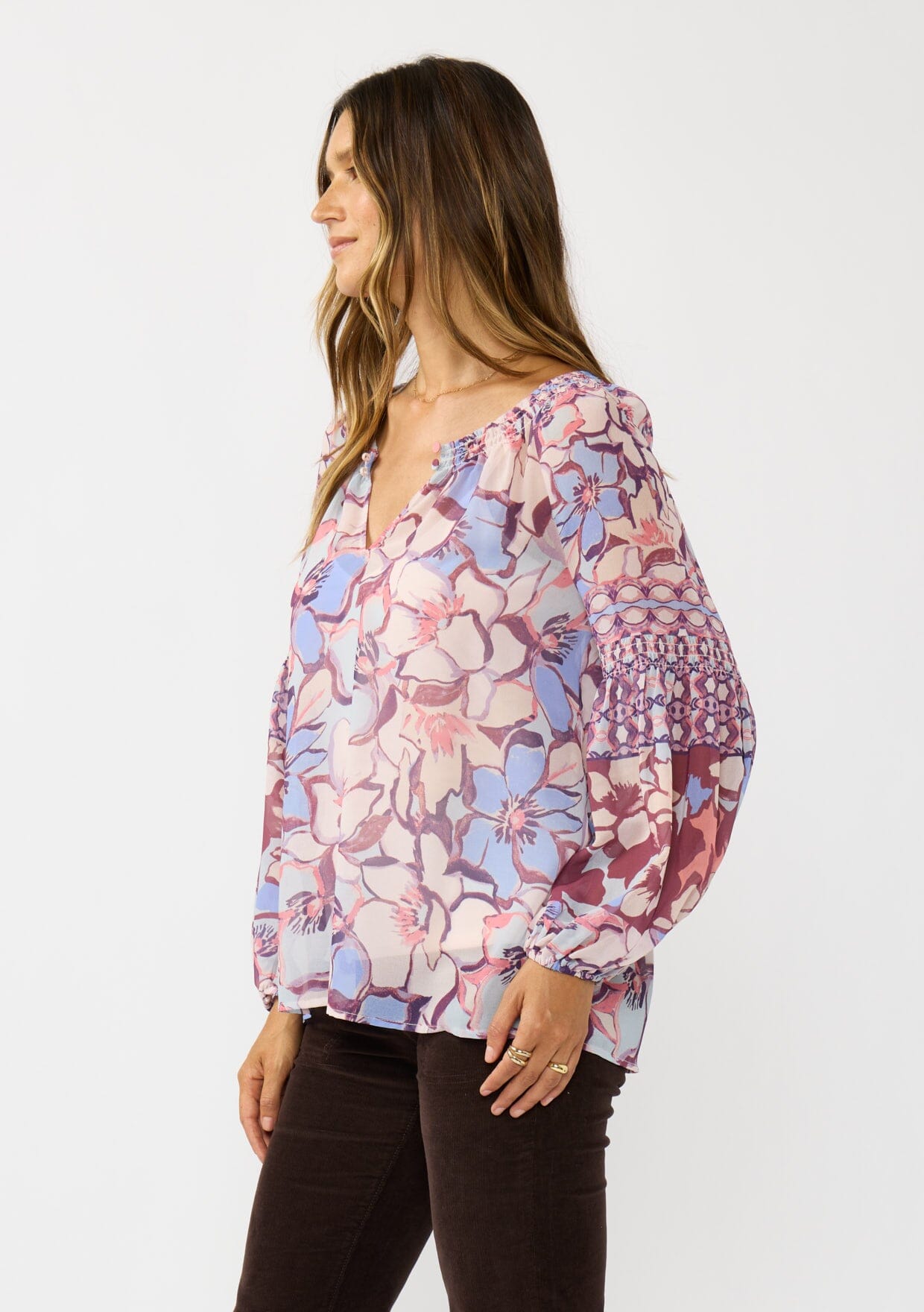 Wisteria Floral Blouse