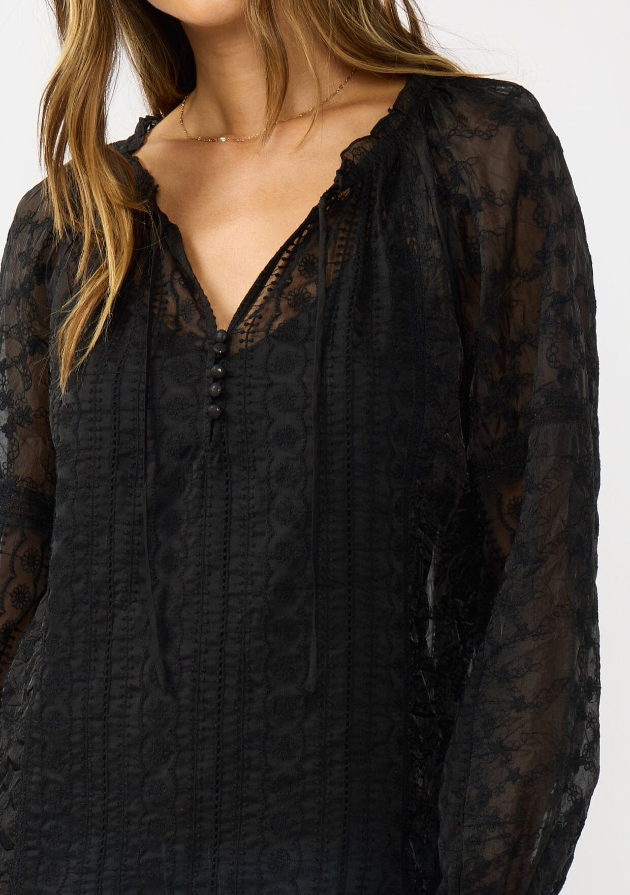 Moonlace Embroidered Blouse