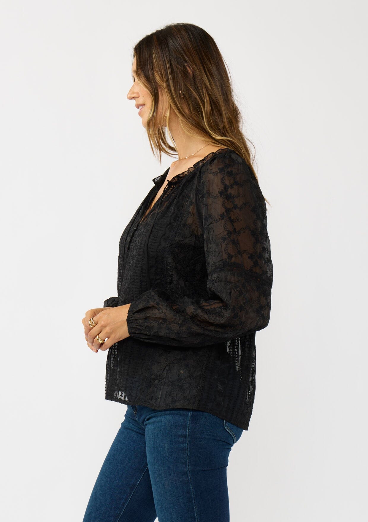 Moonlace Embroidered Blouse
