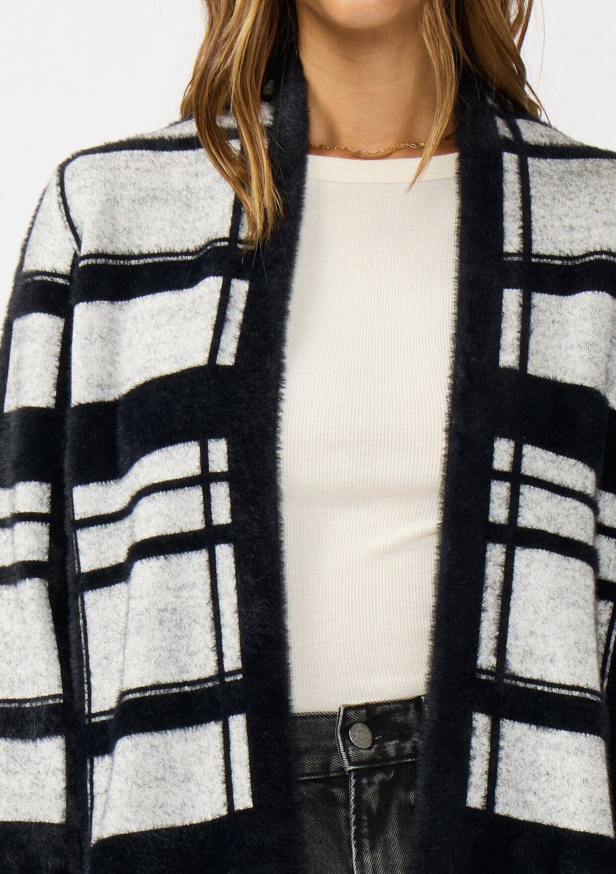 Reese Plaid Cardigan