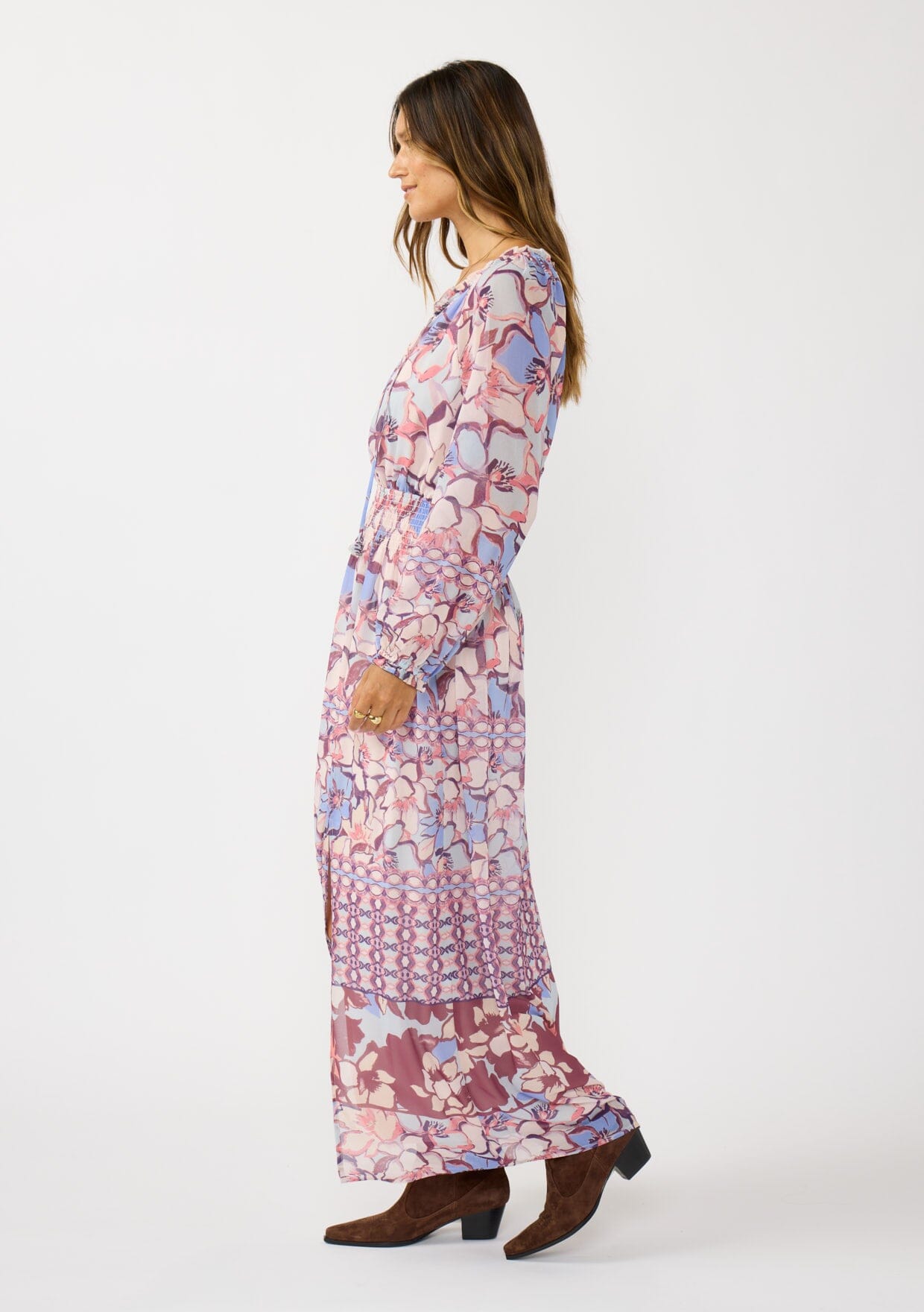 Wisteria Floral Maxi Dress